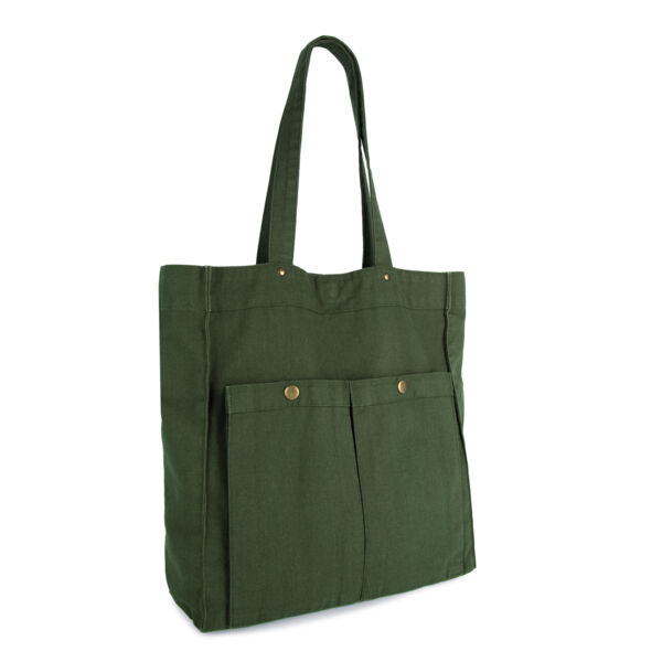 Kimood Washed Cotton Bag with Pockets Thumbnail