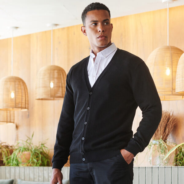 V-button cardigan Thumbnail