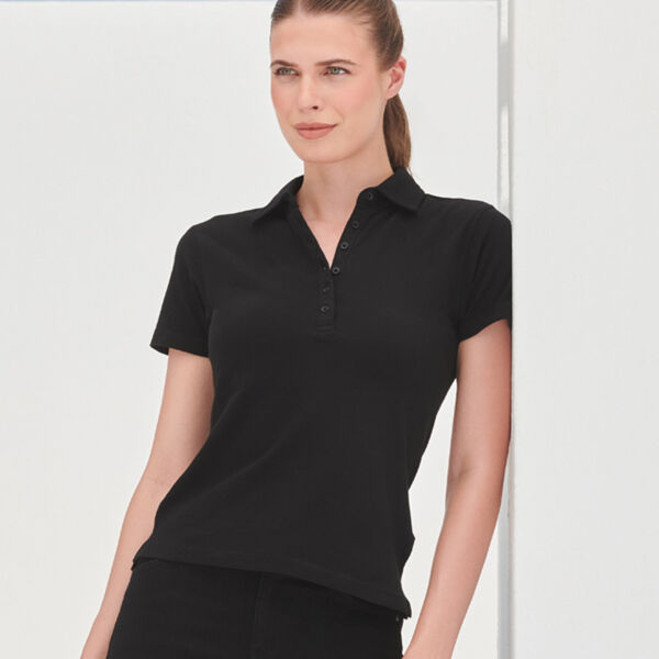 SF Clothing Ladies Stretch Piqué Polo Shirt Thumbnail