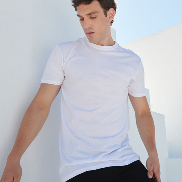 SF Clothing Longline Dipped Hem T-Shirt Thumbnail
