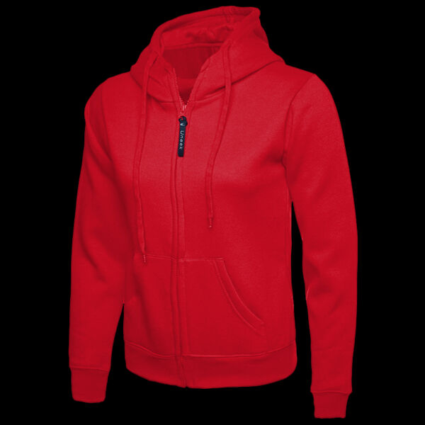 Ladies Classic Full Zip Hooded Sweatshirt Thumbnail