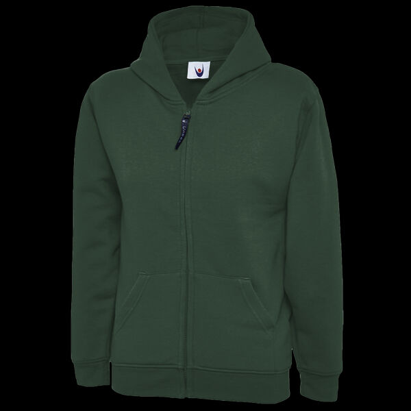 Childrens Classic Full Zip Hooded Sweatshirt Thumbnail