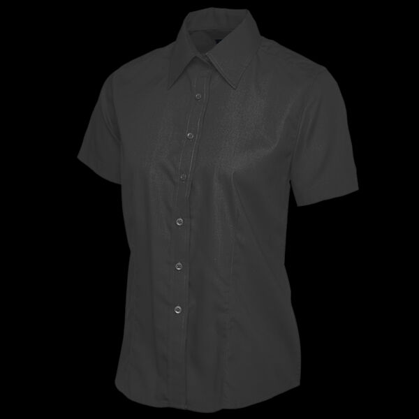 Ladies Poplin Half Sleeve Shirt Thumbnail