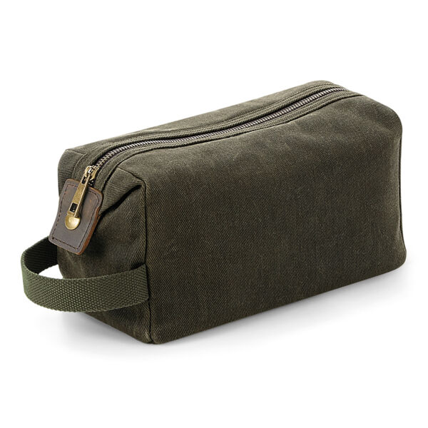 Quadra Heritage Waxed Canvas Wash Bag Thumbnail