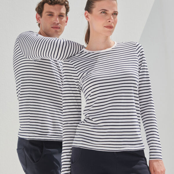 SF Clothing Unisex Long Sleeve Striped T-Shirt Thumbnail