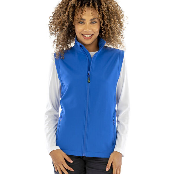 Women's recycled 2-layer printable softshell bodywarmer Thumbnail